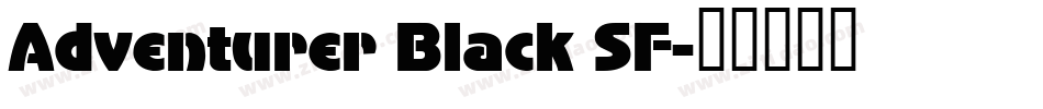 Adventurer Black SF字体转换